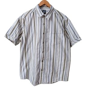 Kuhl Suncel Button Up Shirt Men Large Short Sleeve Hiking